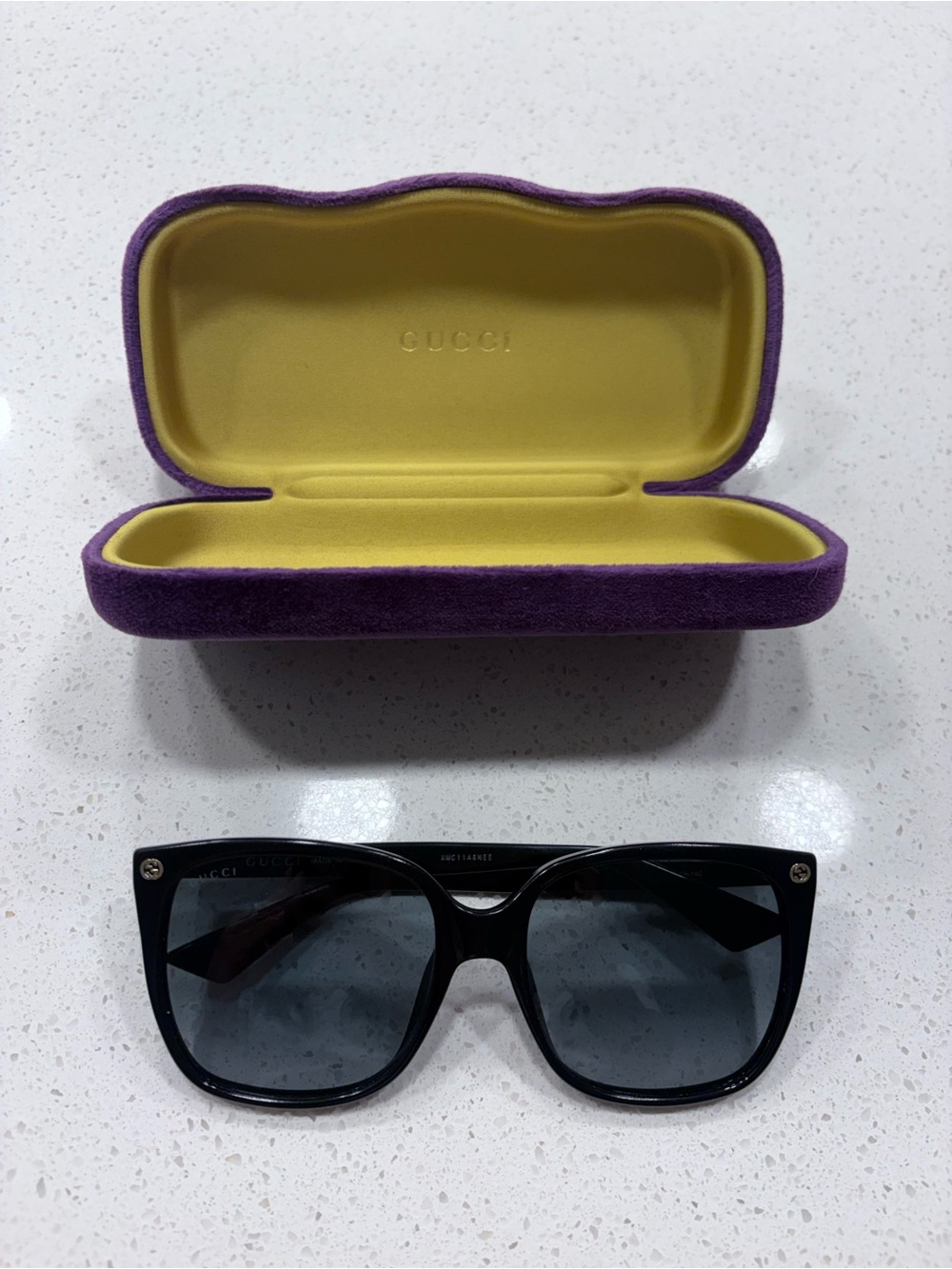 Gucci Black Gradient Square Women’s Sunglasses - Picture 7 of 7